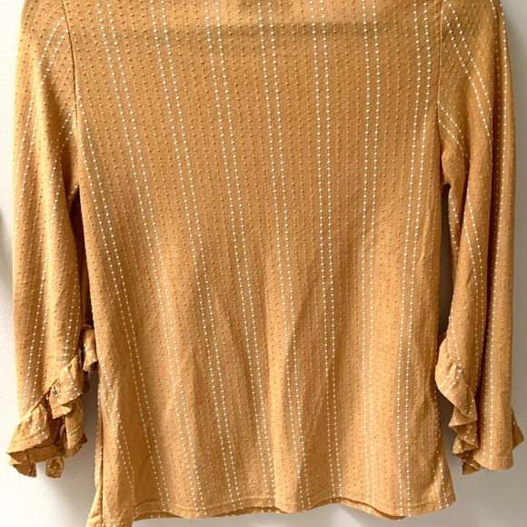Yellow Pinstripe Top - Picture 3 of 4